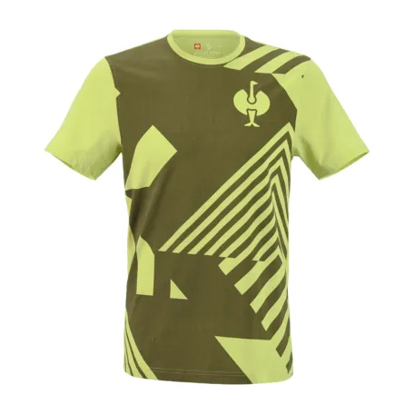 Футболка робоча Strauss e.s.trail graphic, 180 г/м², розмір 2XL, ялівцево-зелена/лаймова (21.70.947)
