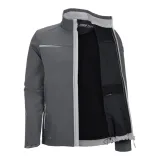 Куртка робоча Softshell Strauss e.s.motion 2020, 285 г/м², розмір S, антрацит/платина (65.69.246)