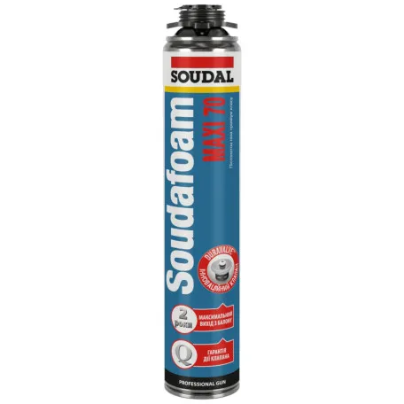 Пена монтажная Soudal Soudafoam MAXI 70 870мл (000010000000750GM7)