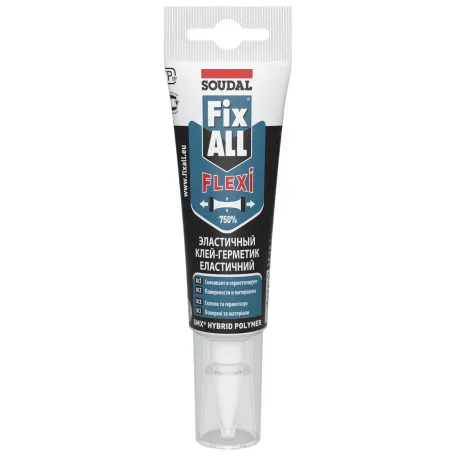 Клей-герметик Soudal FIX ALL Flexi белый, 125мл, (000020000000079200)