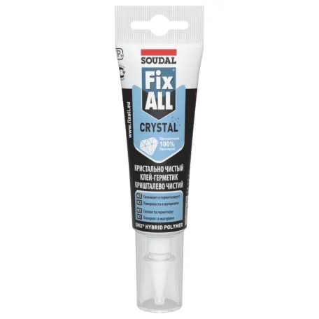 Клей-герметик Soudal FIX ALL Crystal 125мл, (000020000000079201)