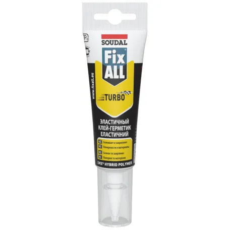 Клей-герметик Soudal FIX ALL Turbo 125мл, (000020000000079202)