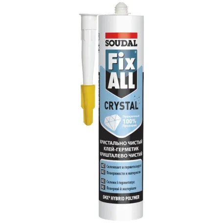Клей-герметик Soudal FIX ALL Crystal 290мл, (000020000000080001)