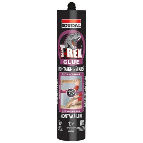 Клей монтажный Soudal T-REX быстрое высыхание, 310гр, (000030000098000101)