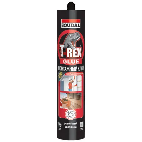 Клей монтажный Soudal T-REX момент сцепления, 310гр, (000030000098000102)