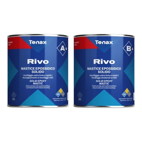 Эпоксидный клей Tenax FixTop (Rivo 50) (A+B) Paglierino (бежевый), 1+1 л (05514)
