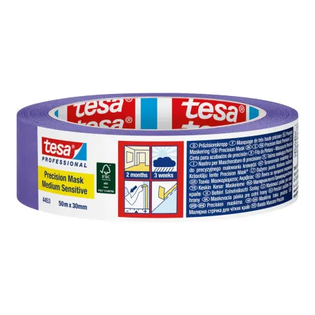 Малярная лента, на рисовой бумаге, фиолетовая, TESA Precision Medium, 50м х 30мм, (t04453-00002-00)