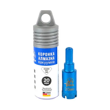 Алмазная коронка вакуумного спекания T-Nova, 20 мм, под дрель (60312384)