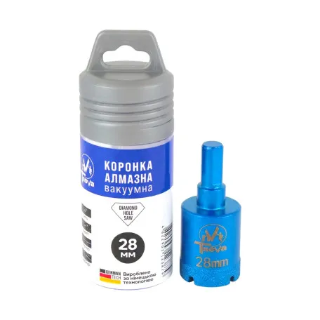 Алмазная коронка вакуумного спекания T-Nova, 28 мм, под дрель (60312387)