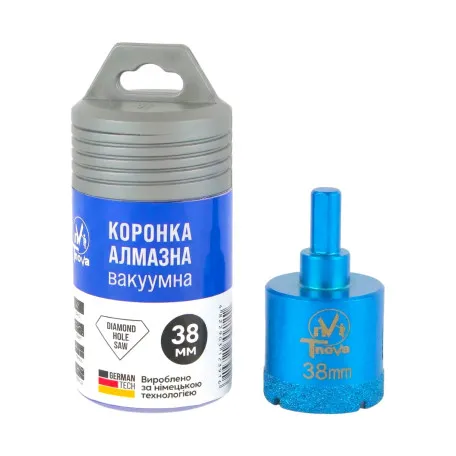 Алмазная коронка вакуумного спекания T-Nova, 38 мм, под дрель (60312391)