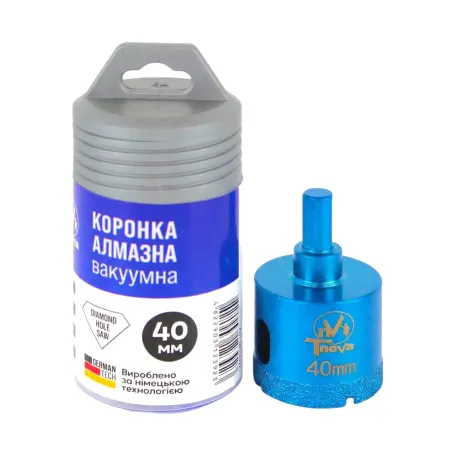 Алмазная коронка вакуумного спекания T-Nova, 40 мм, под дрель (60312392)