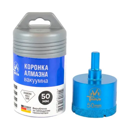 Алмазная коронка вакуумного спекания T-Nova, 50 мм, под дрель (60312395)