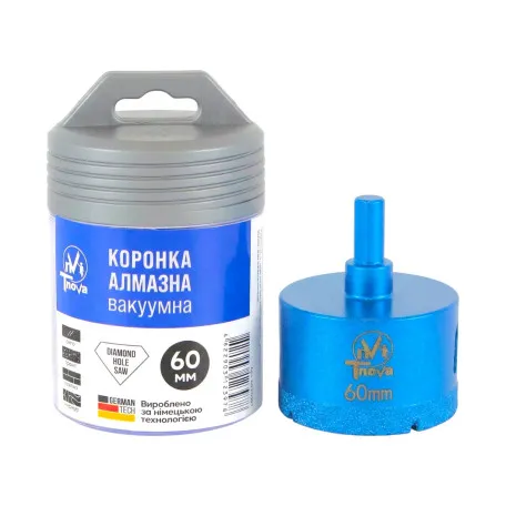 Алмазная коронка вакуумного спекания T-Nova, 60 мм, под дрель (60312397)