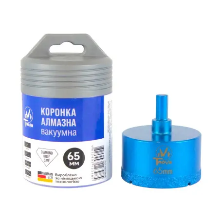 Алмазная коронка вакуумного спекания T-Nova, 65 мм, под дрель (60312398)