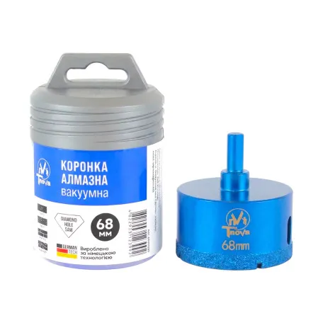Алмазная коронка вакуумного спекания T-Nova, 68 мм, под дрель (60312399)