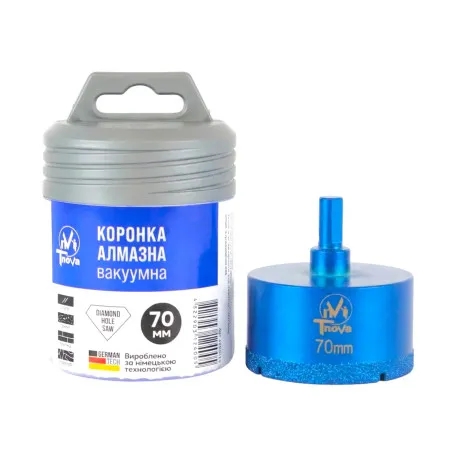 Алмазная коронка вакуумного спекания T-Nova, 70 мм, под дрель (60312400)