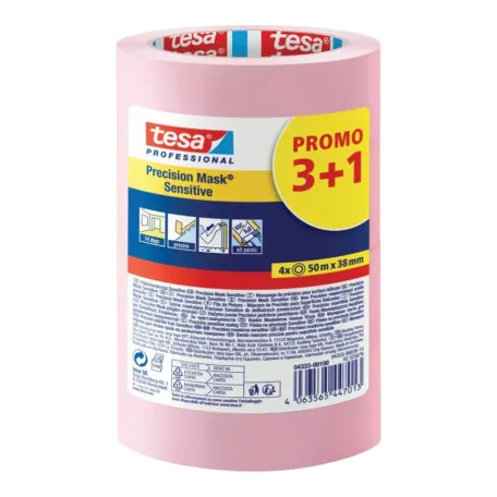 Малярная лента TESA на рисовой бумаге 3+1 Multi Pack 50м х 38мм 6/1 (t04333-00100-03)