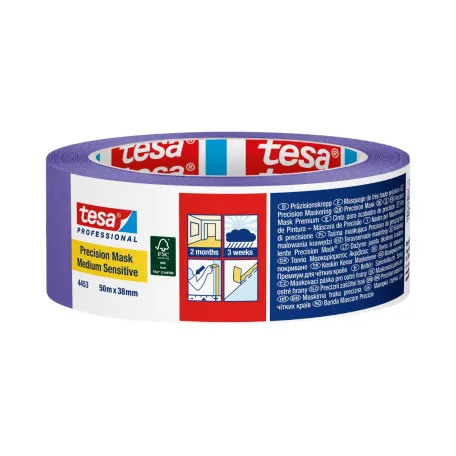 Малярная лента, на рисовой бумаге, фиолетовая, TESA Precision Medium, 50м х 38мм, (t04453-00003-00)