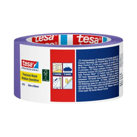 Малярная лента, на рисовой бумаге, фиолетовая, TESA Precision Medium, 50м х 50мм, (t04453-00004-00)