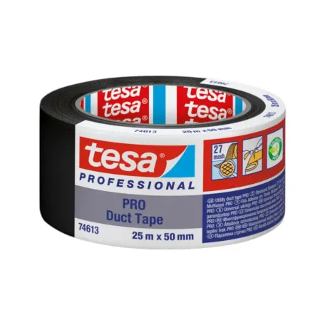 Армированная лента TESA PRO черная 25м х 50мм 24/6 (t74613-00000-15)