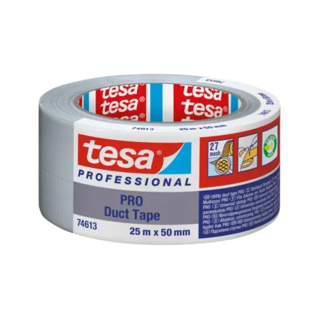 Армированная лента TESA PRO серебряная 25м х 50мм 24/6 (t74613-00001-15)