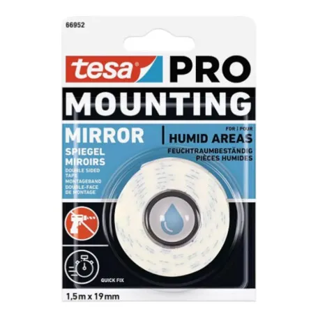 Двухсторонняя вспененная лента TESA PRO Mirror 1,5м х 19мм 12/1 (t66952-00006-00)