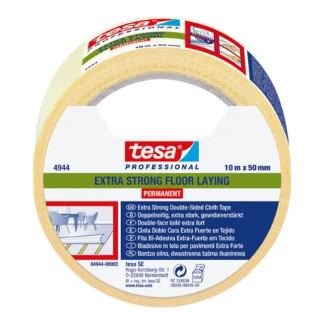 Двухсторонняя лента TESA PROFESSIONAL Extra Strong для напольных покрытий 10м х 50мм 36/6 (t04944-00002-12)