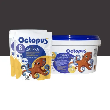 Двухкомпонентный эпоксидный заполнитель швов ТМ OCTOPUS ZATIRKA 8395, 2,5 кг (ZATIRKA8395025)