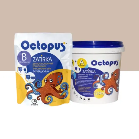 Двокомпонентна епоксидна фуга Octopus Zatirka, колір 8410, 1,25 кг (ZATIRKA84100125)