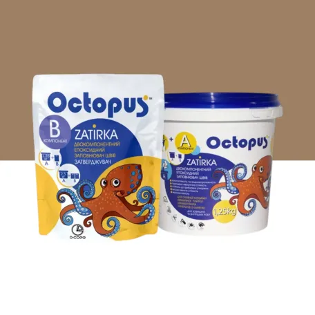 Двухкомпонентная эпоксидная затирка Octopus Zatirka, цвет 8454, 1,25 кг (ZATIRKA84540125)
