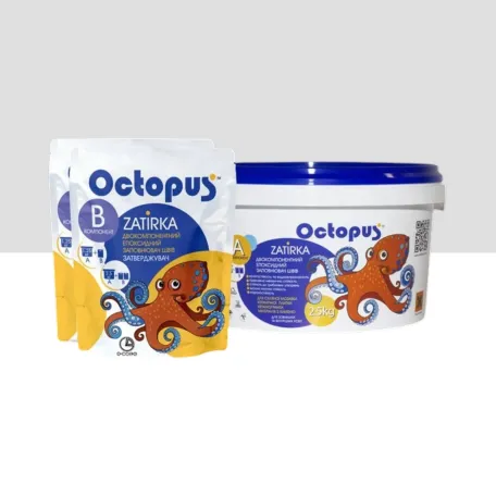 Двокомпонентна епоксидна фуга Octopus Zatirka, колір 8360, 2,5 кг (ZATIRKA83600250)