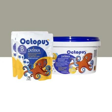 Двухкомпонентная эпоксидная затирка Octopus Zatirka, цвет 8381, 2,5 кг (ZATIRKA83810250)