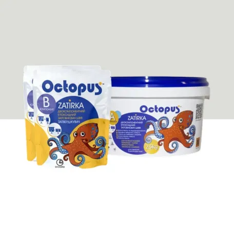 Двокомпонентна епоксидна фуга Octopus Zatirka, колір 8711, 2,5 кг (ZATIRKA87110250)