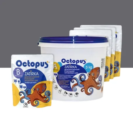 Двухкомпонентная эпоксидная затирка Octopus Zatirka, цвет 8364, 5 кг (ZATIRKA836405)
