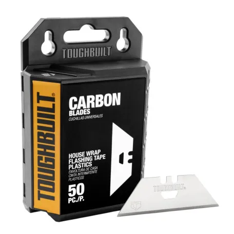 Трапециевидные Лезвия TOUGHBUILT Carbon, 50 шт., Углеродистая Сталь (TB-H4S50-14-50)