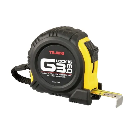 Рулетка будівельна ударостійка TAJIMA G-LOCK, 3м×16мм (GL16-30E-EUR)