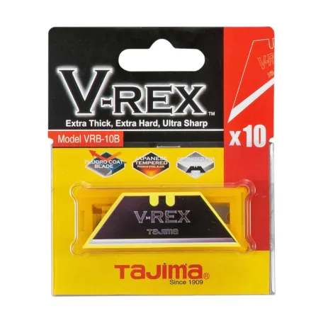 Леза трапецеподібні TAJIMA V-REX Razar Black, 10шт (VRB-10B)
