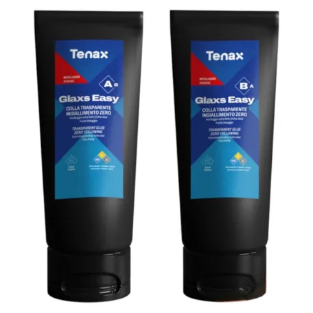 Морозостойкий полиуретановый клей Tenax GLAXS A+B, прозрачный, 600 мл (07254)