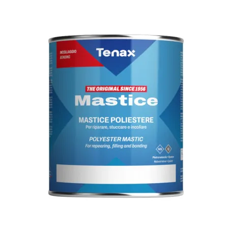 Полиэфирный двухкомпонентный клей Tenax Solido Bianco White 125мл (07422)
