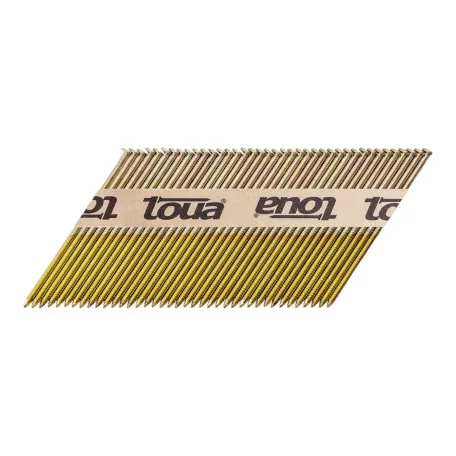 Реечные гвозди Toua 3,05x90 для нейлера ершеные гальванизированные D34, 3000 шт (D343090)