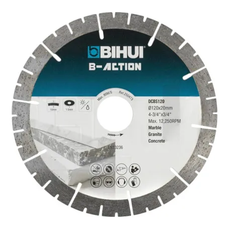 Диск алмазный BIHUI 120x1,8x20 мм для плиткорезов BIHUI/SHIJING/WANDELI (DCBS120)