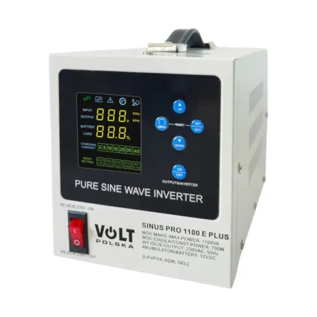 Джерело безперебійного живлення Volt Polska SINUS PRO 1100 E PLUS 12/230V (700/1100W) (3SPM11012M)