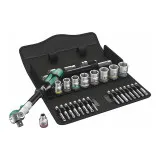 Набор инструментов метрический  Wera 8100 SB 6 Zyklop Speed ​​3/8 с трещоткой (05004046001)