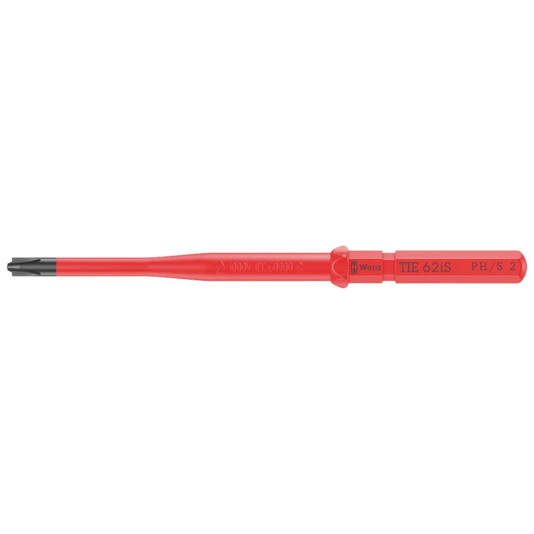 Сменная диэлектрическая насадка WERA Kraftform Kompakt VDE 62iS TIE Slim PH/S #2, (05006517001)