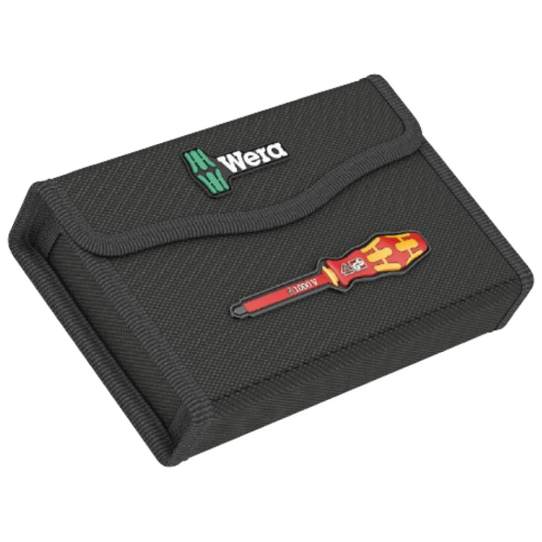 Отвертка с сменными насадками WERA Kraftform Kompakt VDE 17 Slim 1 TIE, (05006612001)