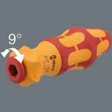 Отвертка с трещоткой со сменными насадками WERA Kraftform Kompakt VDE 17 RA 1 (05006618001)