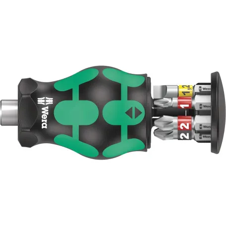 Ручка-битодержатель WERA Kraftform Kompakt Stubby Magazin 2 (05008874001)
