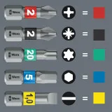 Ручка-битодержатель WERA Kraftform Kompakt Stubby Magazin 2 (05008874001)