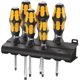 Набор ударных отверток с подставкой WERA Kraftform 932/6 Rack (05018282001)