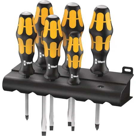 Набор ударных отверток с подставкой WERA Kraftform 932/6 Rack (05018282001)
